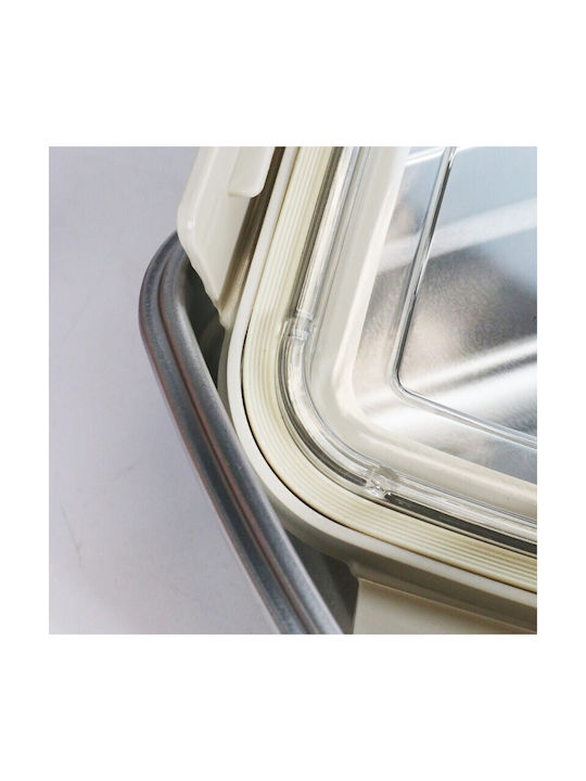 Viosarp Lunch Box Inox Beige 1lt