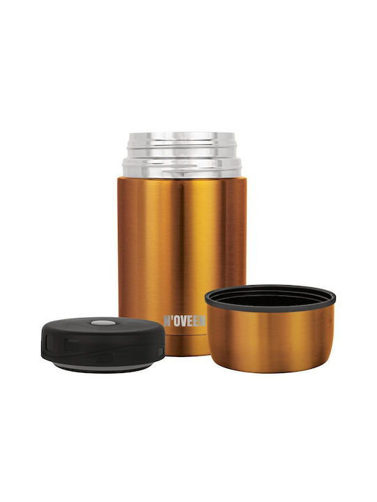 N'Oveen Δοχείο Φαγητού Inox Θερμός Γκρι 800ml