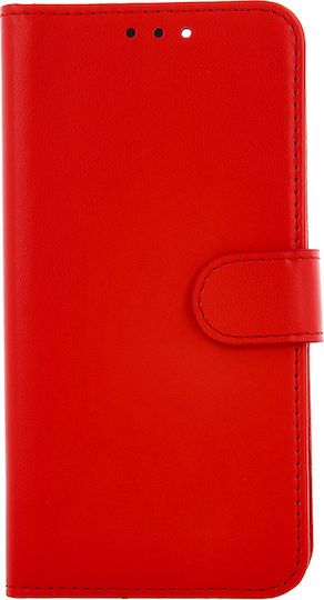 TelForceOne Synthetic Leather Wallet Red (Redmi A7 Pro)