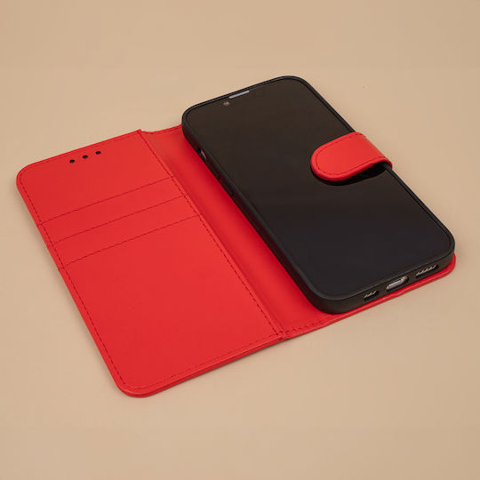 TelForceOne Synthetic Leather Wallet Red (Redmi A7 Pro)