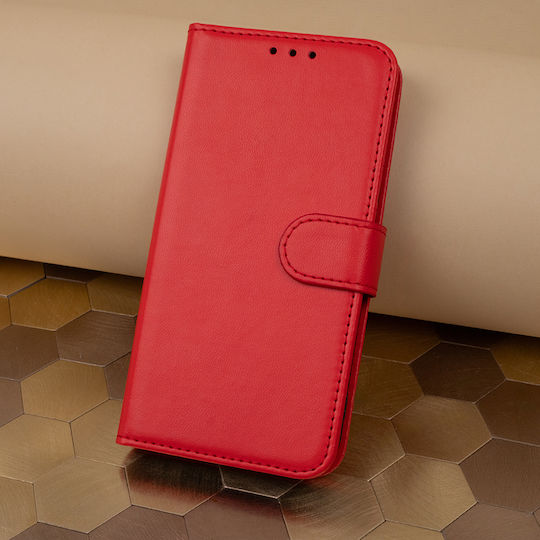 TelForceOne Synthetic Leather Wallet Red (Redmi A7 Pro)