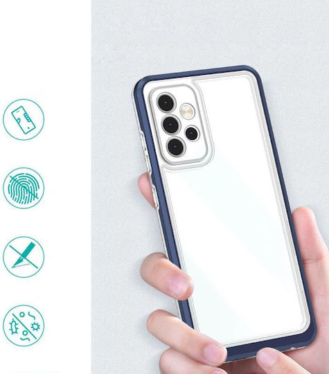 Hurtel 3in1 Back Cover Πλαστικό / Σιλικόνης 1.1mm Μπλε (Galaxy A73)