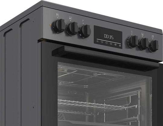 Beko Κουζίνα 72lt με Κεραμικές Εστίες Π60εκ. Γκρι