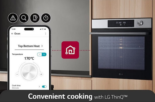 LG Cuptor Deasupra Blatului 76lt cu Plite cu Inducție L59.2cm.