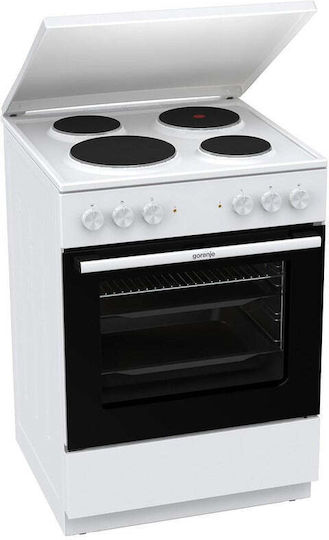 Gorenje Herd 71l mit Emaille Kochfeld 60cm Weiß