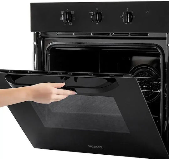 Muhler Cuptor de Blat 65l L59.5cm Negru