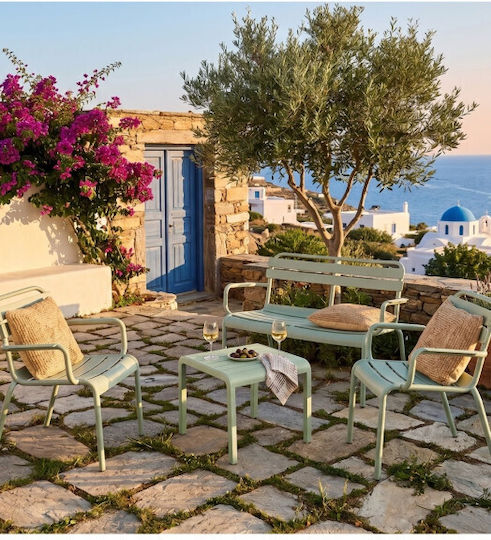Σετ Σαλονιού Εξωτερικού Χώρου Cool 4τμχ Πράσινο