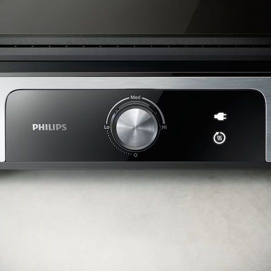 Philips Τοστιέρα Γκριλιέρα με Αποσπώμενες Πλάκες 2200W Inox