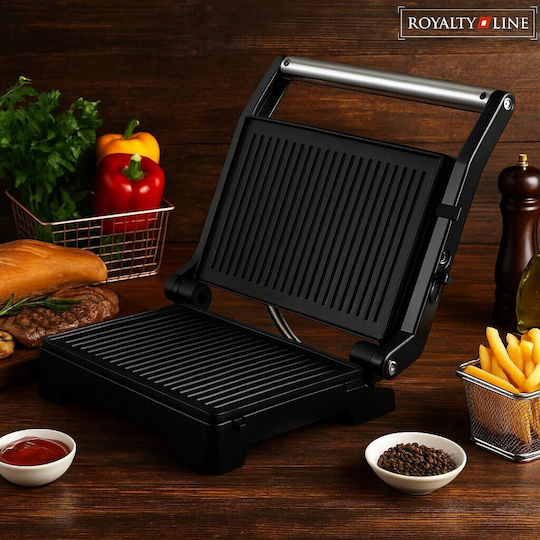 Royalty Line RL-PM1000.869.1 BLK Τοστιέρα Γκριλιέρα 1000W Μαύρη