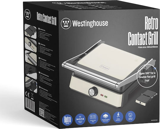Westinghouse Τοστιέρα Γκριλιέρα 2200W Μπεζ