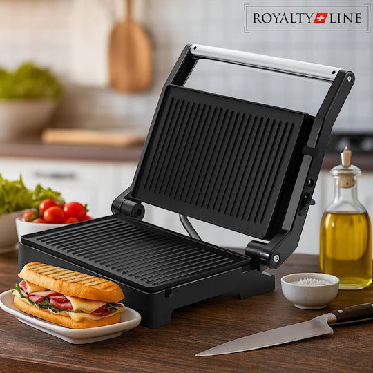 Royalty Line RL-PM1000.869.1 BLK Τοστιέρα Γκριλιέρα 1000W Μαύρη