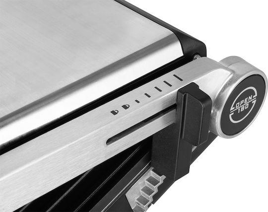 ECG Forza 5200 Сандвич тостер грил с подвижни плочи 2000W Inox