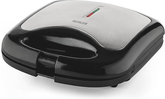 Muhler Τοστιέρα για 2 Τοστ 750W Inox
