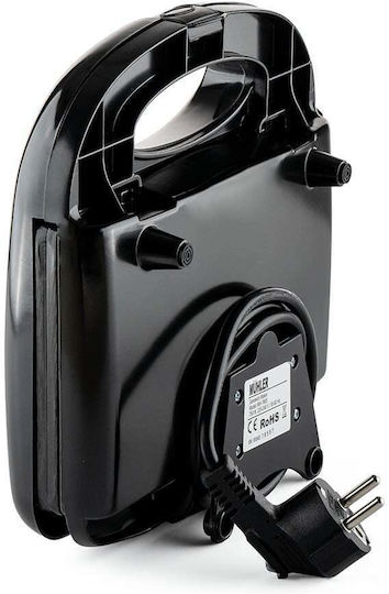 Muhler Τοστιέρα για 2 Τοστ 750W Inox