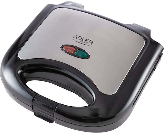 Adler Τοστιέρα για 2 Τοστ 750W Inox