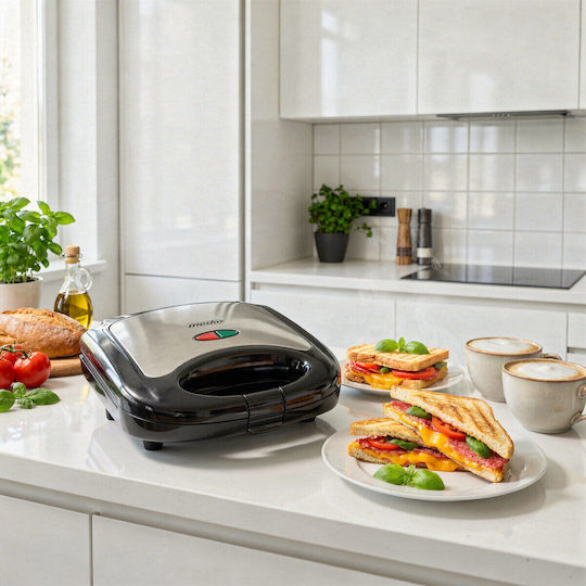 Mesko Sandwichmaker für 2 Sandwiches 850W Schwarz