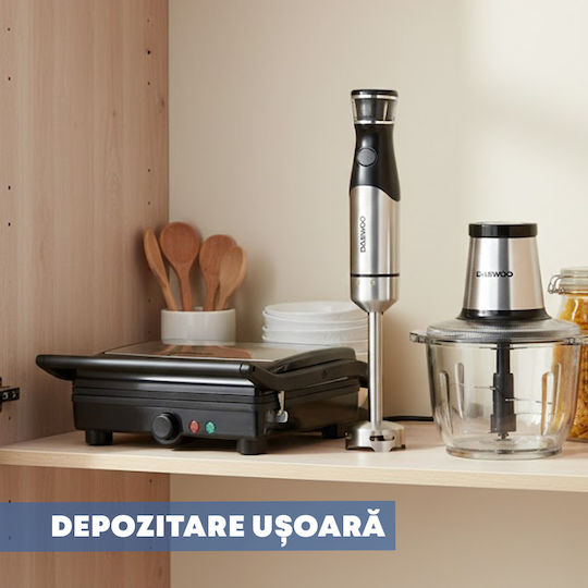 Daewoo Τοστιέρα Γκριλιέρα 2000W Γκρι