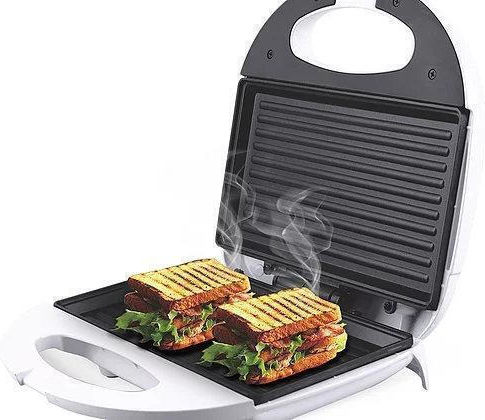 Hoomei Τοστιέρα για 2 Τοστ 750W Λευκή