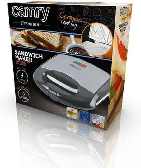 Camry Sandwichmaker für for 2 Sandwiches Sandwiches 700W Gray