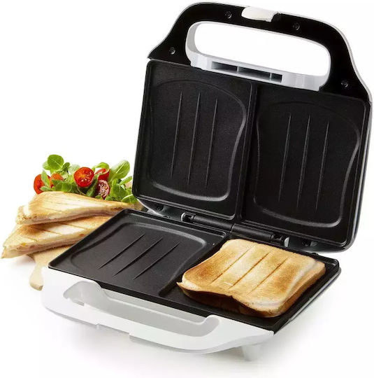 Domo DO9056C Sandwich Maker pentru for 2 Sandwiches Sandvișuri 900W Albă