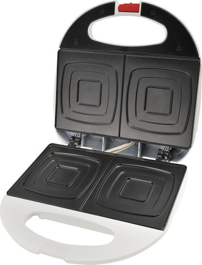 ETA Kvadro 4153 90000 Sandwich Maker pentru for 2 Sandwiches Sandvișuri 700W Albă