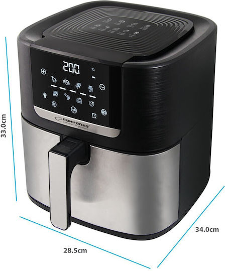 Esperanza Eka004 Air Fryer 8lt Μαύρο