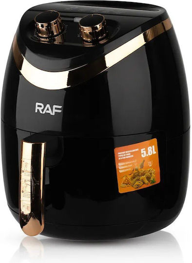 Raf R5232b Air Fryer 5.8lt Black
