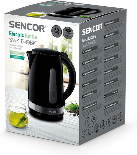 Sencor Βραστήρας 1.7lt 2200W Μαύρος