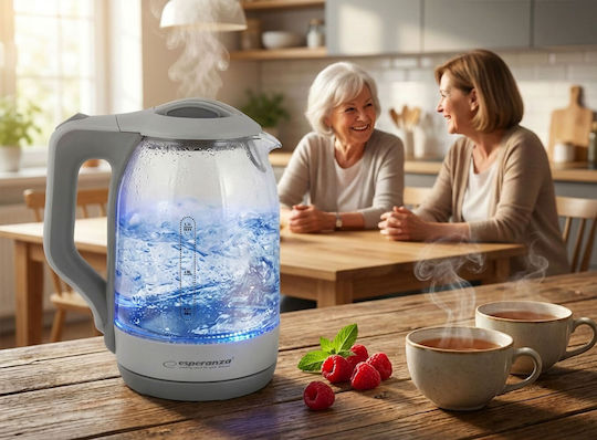 Esperanza Електрически Кана 1.7л 1500W Бяла