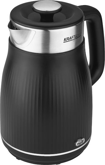 Kraft & Dele Fierbător 1.8lt 2400W Negru