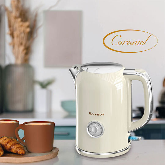 Rohnson Caramel R-7717 Βραστήρας 1.7lt 2200W Caramel