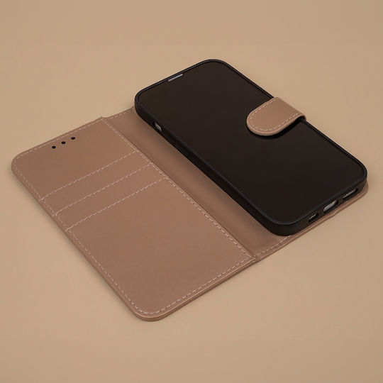 TelForceOne Leather Wallet Gold (Redmi A7 Pro)