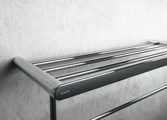 Deante Single Wall-Mounted Bathroom Rail ​62.8x62.8cm Silver