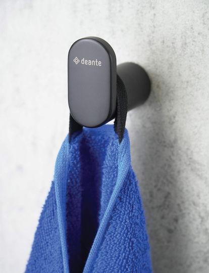 Deante Single Wall-Mounted Bathroom Hook ​50x28cm Black