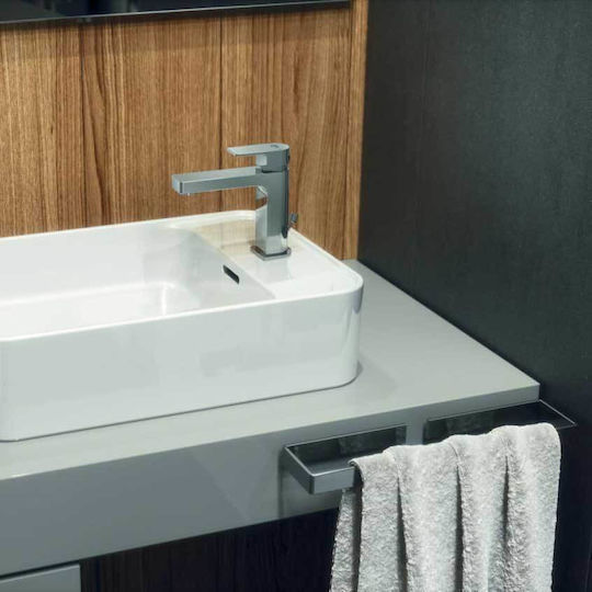 Ideal Standard Cubo Rail Баня Единична Подов с винтове Inox Сребрист