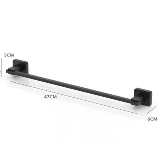 Tekno-Tel Rail Баня Единична Подов с винтове ​47x5см Бяла