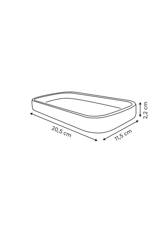 Atmosphera Marble Resin Ecru Soap Dish