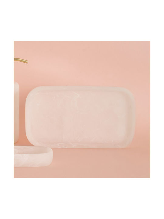 Atmosphera Marble Resin Ecru Soap Dish