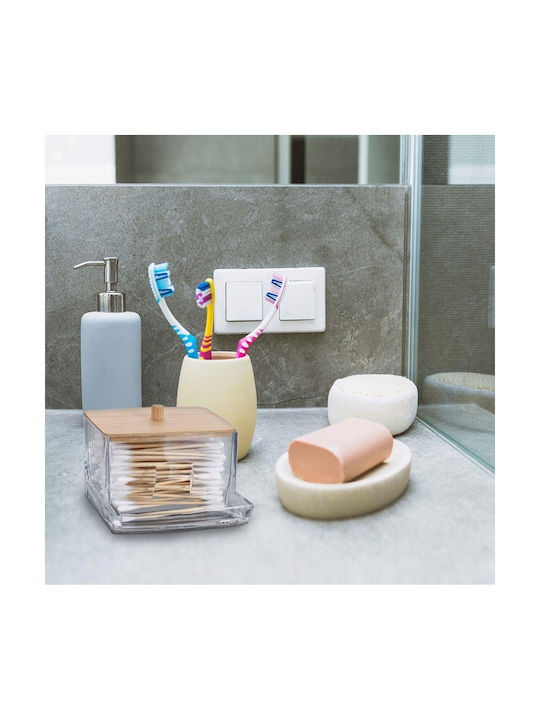 Eleganza Cotton Holder Bamboo Transparent