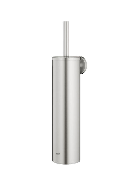 Grohe Metallic Bathroom Toilet Brush Grey