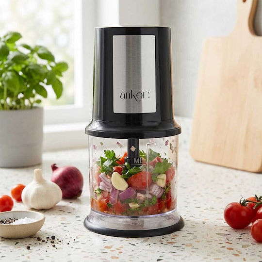 Ankor Mini Chopper 400W With 500ml Capacity Black