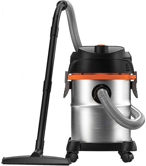 RayTech Vacuum Wet / Dry 1200W with Stainless Bin 19.1lt