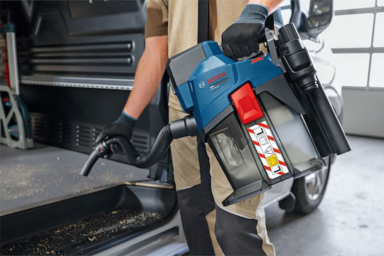 Bosch Pro Επαναφορτιζόμενη Σκούπα Υγρών / Στερεών Χωρίς Φορτιστή και Μπαταρία με Πλαστικό Κάδο 6lt