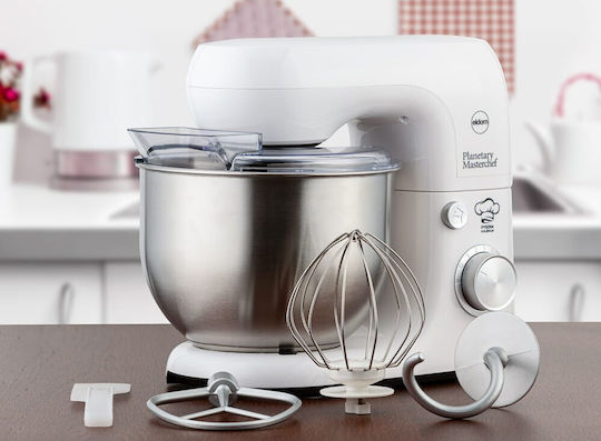Eldom Kitchen Machine 1800W with Stainless Bowl 5lt White