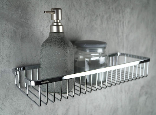Deante Wall Mounted Bathroom Shelf Metallic Silver