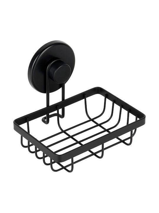 An der Wand montiert Badezimmerregal Metallisch 13.4x11.5x11.5cm Schwarz