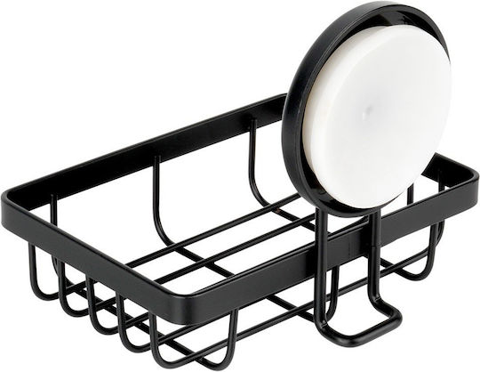 An der Wand montiert Badezimmerregal Metallisch 13.4x11.5x11.5cm Schwarz
