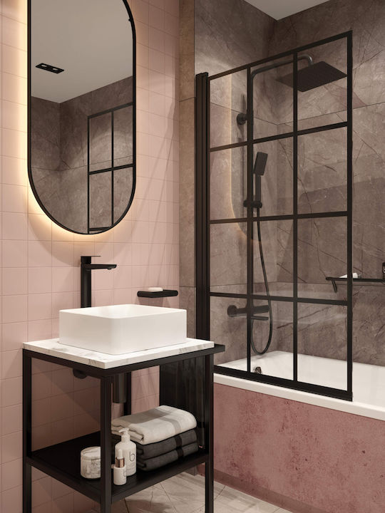 Deante An der Wand montiert Badezimmerregal Metallisch Schwarz