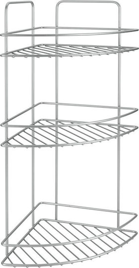 Metaltex Polytherm Reflex Котешки тоалет Стенен Рафт за Баня Металик с 3 Рафта 23x23x56см Metaltex Polytherm Reflex Котешки тоалет Стенен Рафт за Баня Металик с 3 Рафта 23x23x56см