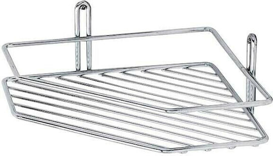 Tekno-Tel 455.ES071 Ъглов Стенен Рафт за баня Inox 27.5x20x8см Сребриста Tekno-Tel 455.ES071 Ъглов Стенен Рафт за баня Inox 27.5x20x8см Сребриста